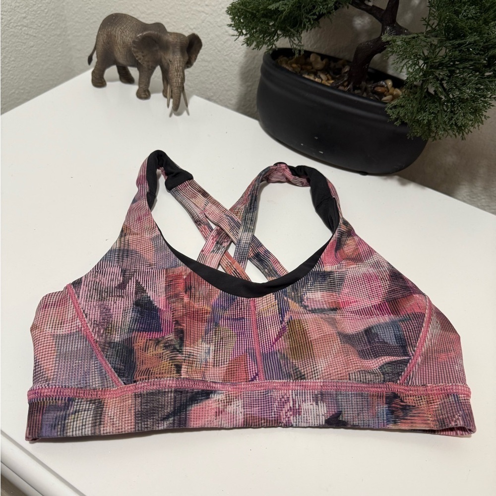 Lululemon stash sport  bra size 4 Multicolor Strappy - Picture 3 of 6